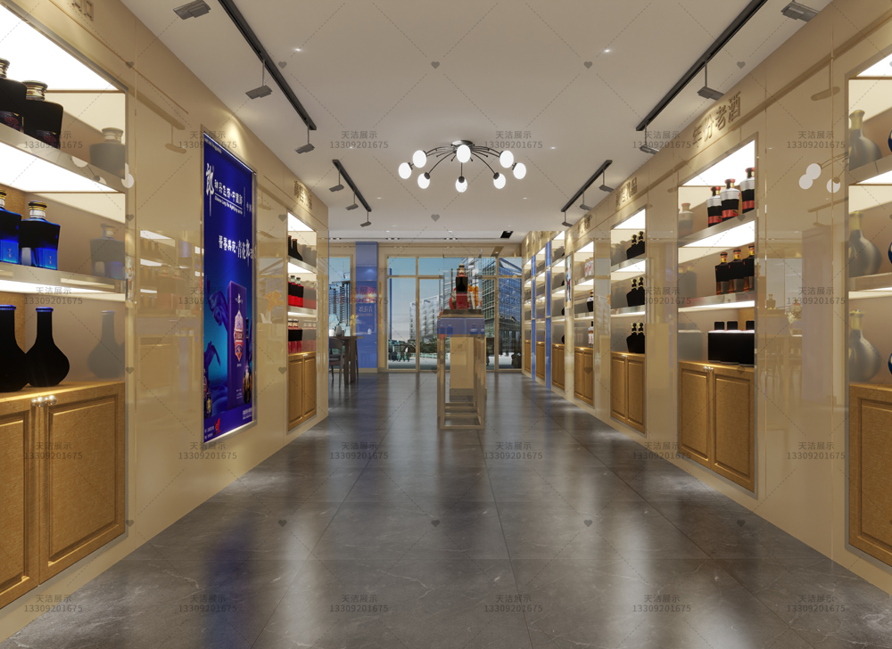 个性化烟酒展柜设计方案