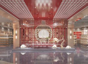 白酒专卖店展柜设计-提升销售的创意白酒专柜设计方案