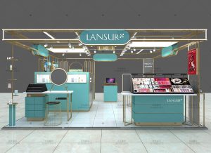 商场化妆品专柜设计方案,商场中庭化妆品专柜设计