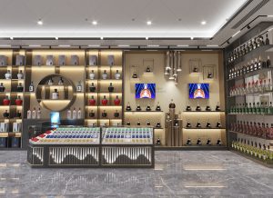 【烟酒展示柜效果图】探索独特的烟酒展示柜设计,激发您的商业创意！