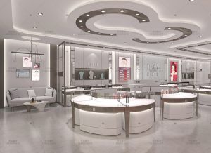 珠宝展柜定制厂家,黄金珠宝展柜设计效果图