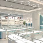 眼镜店装修效果图,及眼镜展柜货柜效果图设计方案