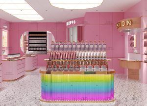 “美妆新风尚💅：别具一格的化妆品展柜设计惊艳登场！”