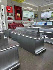 化妆品烤漆展柜定做