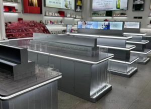 化妆品展柜定做厂家,化妆品展柜制造厂,化妆品店面展柜案例展示