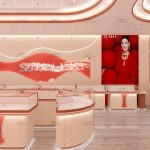 黄金专卖店展柜设计效果图：创意与实用并存的珠宝展示方案